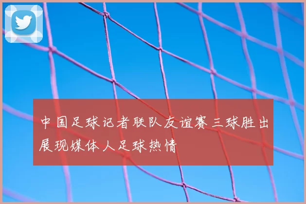 中国足球记者联队友谊赛三球胜出展现媒体人足球热情